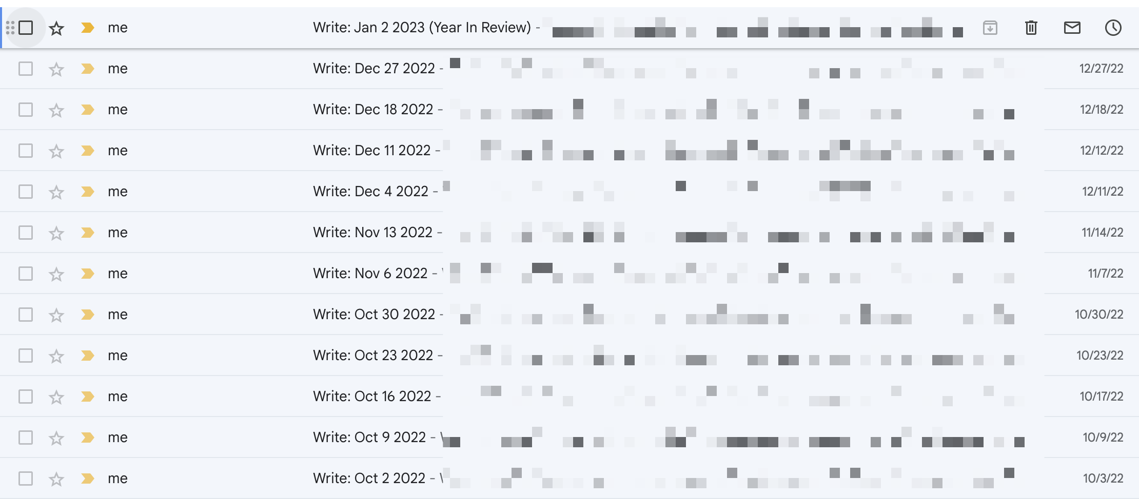 Sending emails to myself is how I started